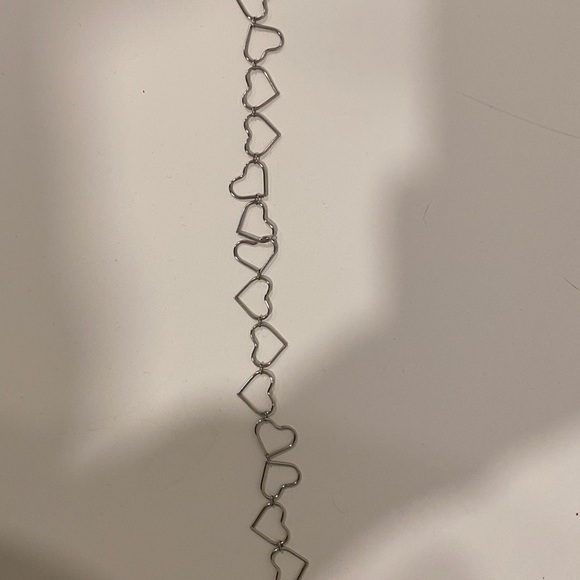 Brandy Melville Accessories - silver brandy heart necklace